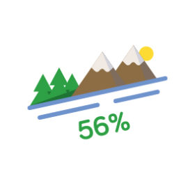 56% 56%